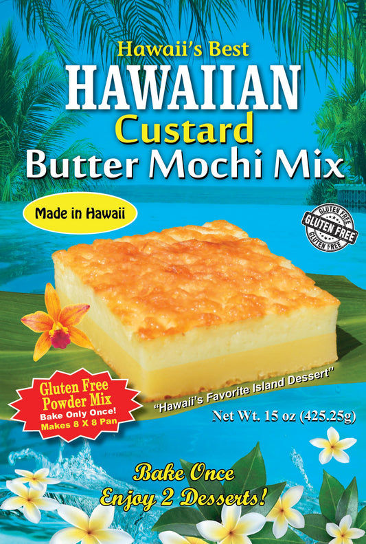 (12 Pack- $4.99 each bag) CUSTARD BUTTER MOCHI POWDER MIX (Mochi Cake), Case Pack 12x15 oz, $59.88/Case ($4.99 Each), CLICK ON PICTURE TO PURCHASE (TOP SELLER)